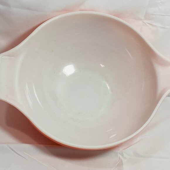 VNTG Pyrex Pink Gooseberry #444 Nesting 4-Quart Bowl 1960's Excellent Condition - Picture 2 of 8